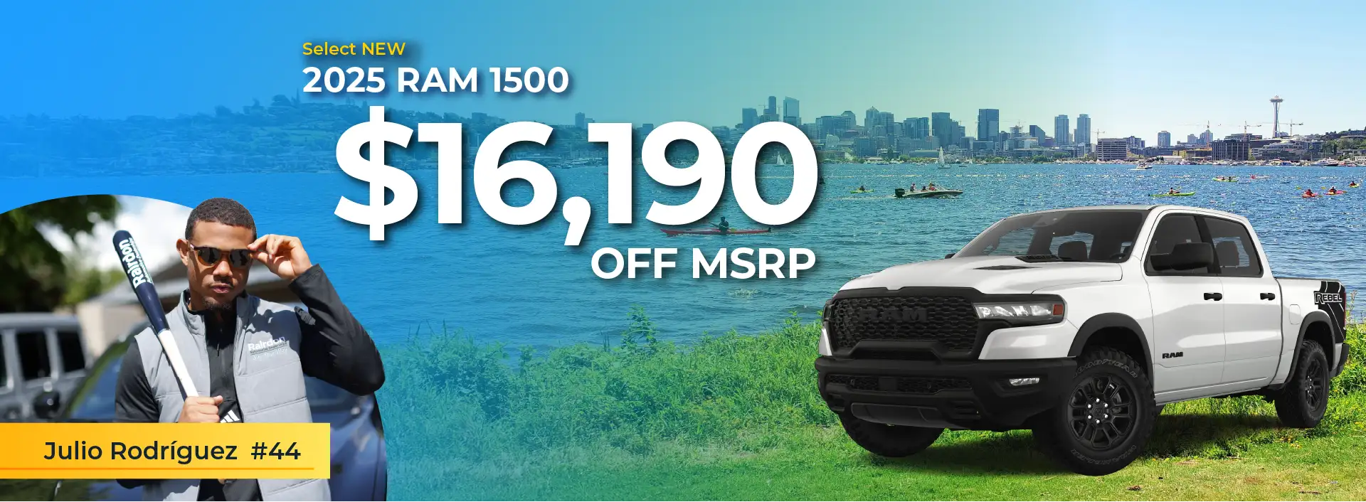 $16,190 off MSRP on Select New 2025 RAM 1500