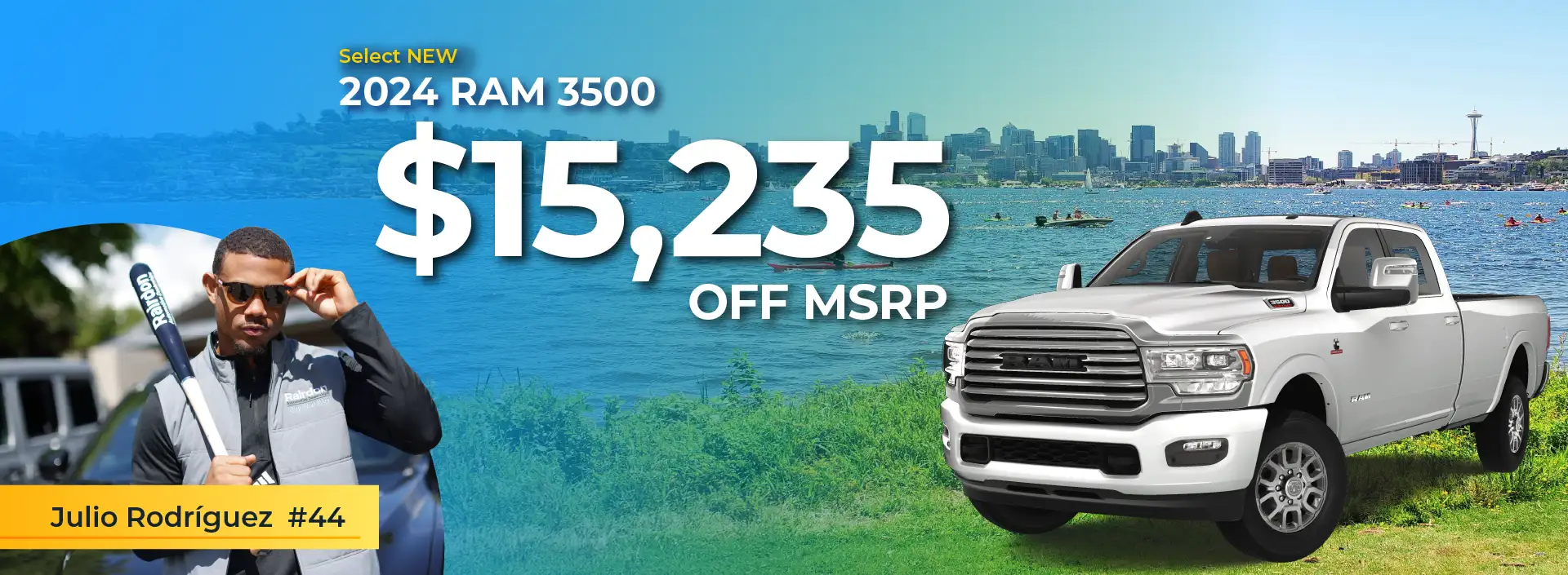 $15,235 off MSRP on Select New 2024 RAM 3500