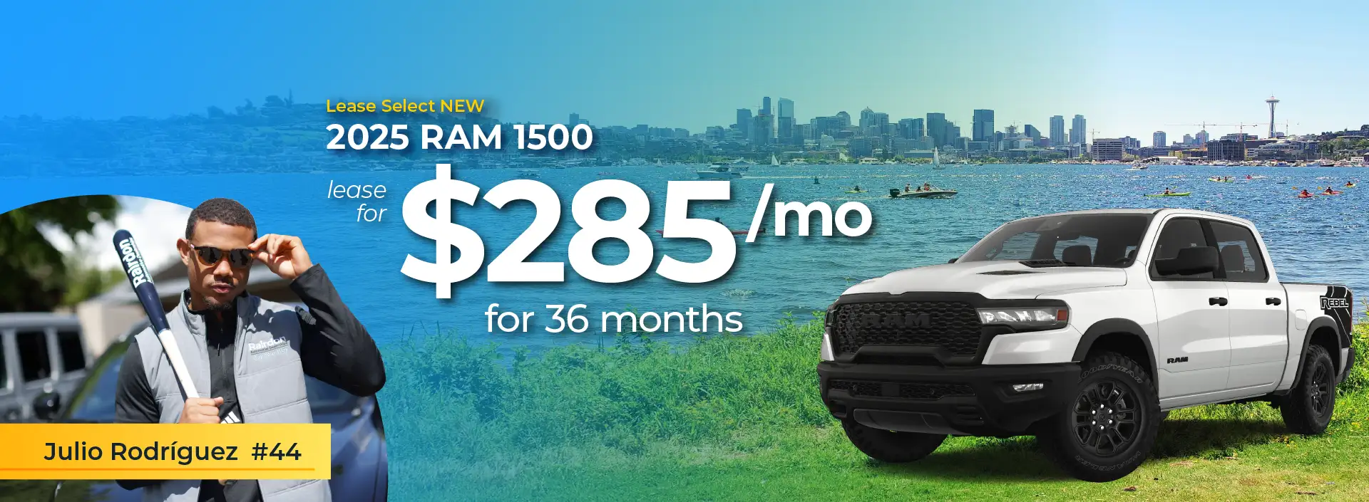 Lease Select New 2025 RAM 1500 for $285/mo for 36 months