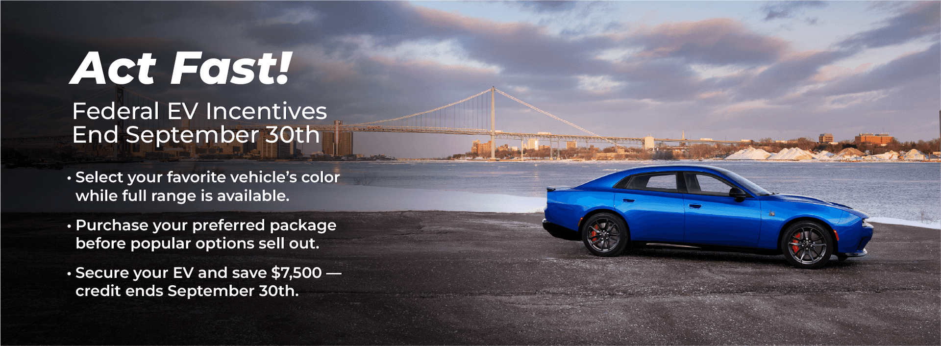 EV Incentives Ending