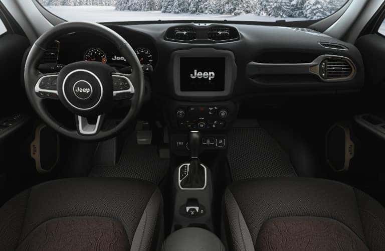 2023 Jeep Renegade Dashboard with Steering Wheel and Touchscreen