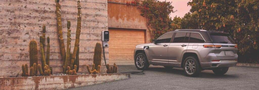 2023 Jeep Grand Cherokee 4xe Plugged In at Home Charger