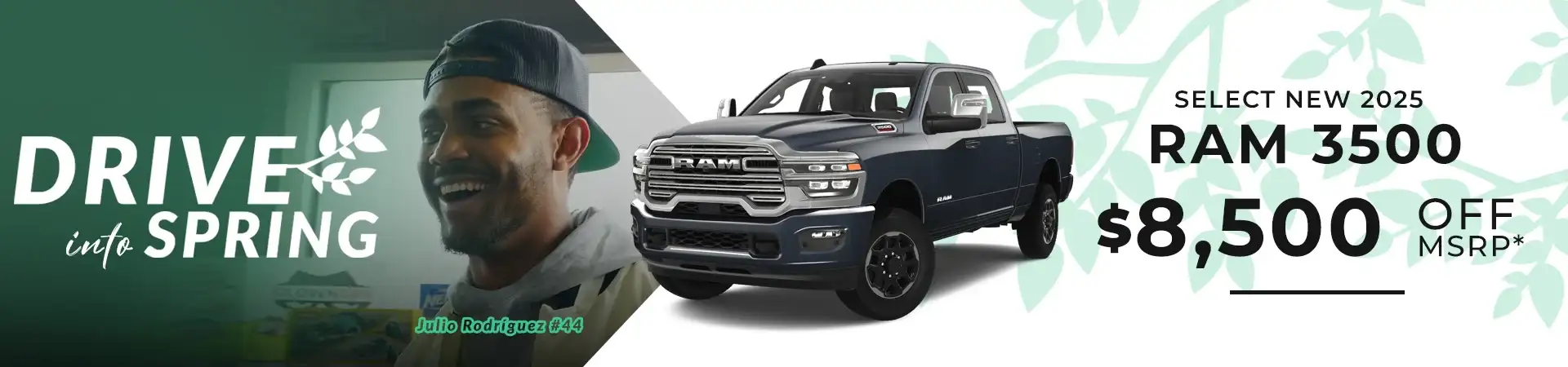 $8,500 off MSRP on Select New 2025 RAM 3500
