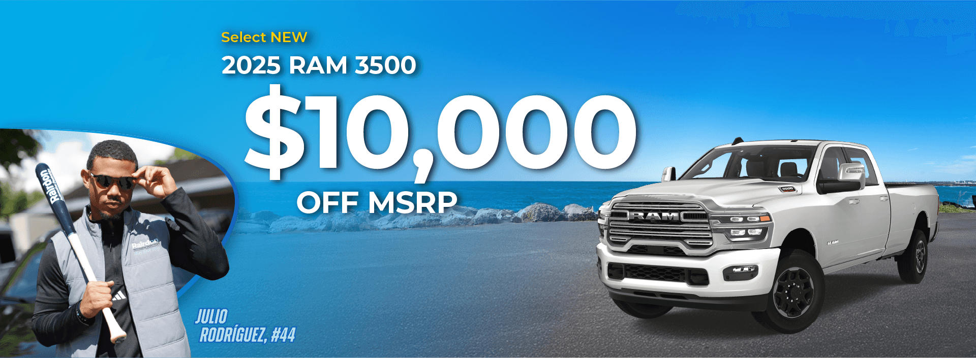 $10,000 off MSRP on Select New 2025 RAM 3500