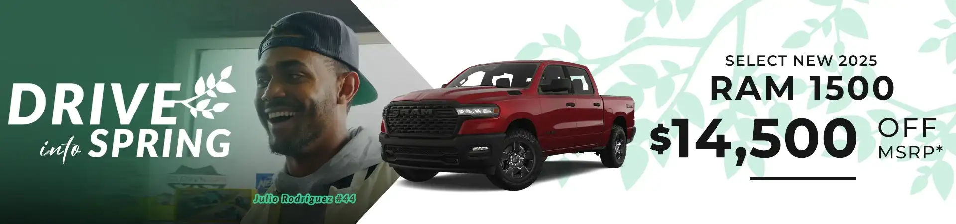 $14,500 off MSRP on Select New 2025 RAM 1500