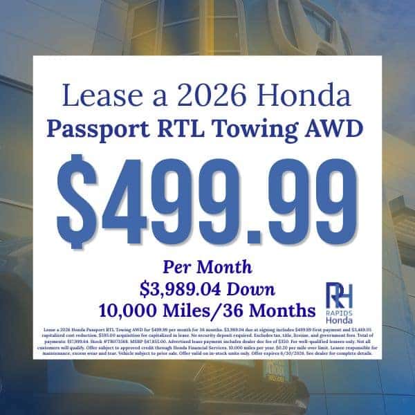 2026 Honda Passport RTL Towing AWD