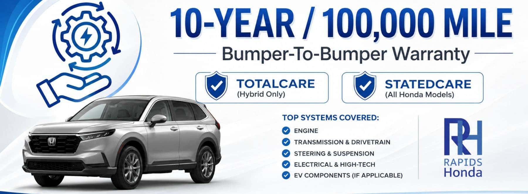Rapids Honda | 10 Year / 100,000 Mile Warranty