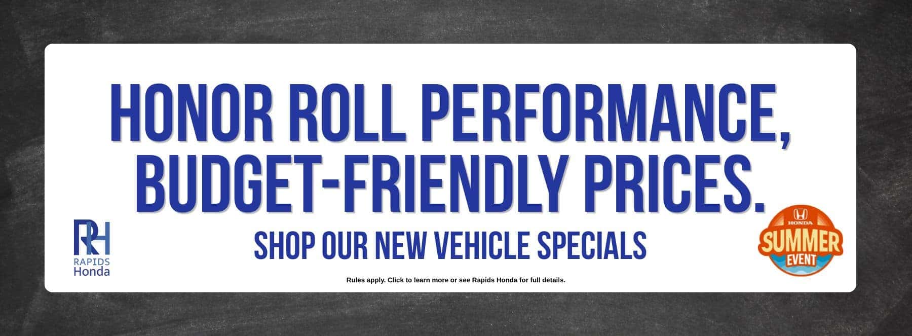 Rapids Honda | Shop Our New Specials