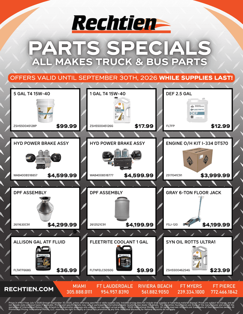 Q3 2026 Parts Promotions - Rechtien International