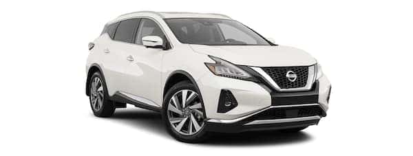 A white 2020 Nissan Murano is angled right.