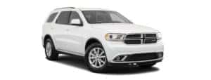 A white 2020 Dodge Durango is angled right.