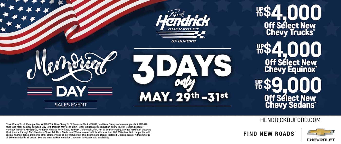 Chevrolet Memorial Day Sales Event Near Atlanta, GA