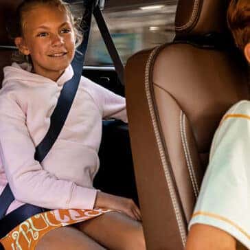 children in car