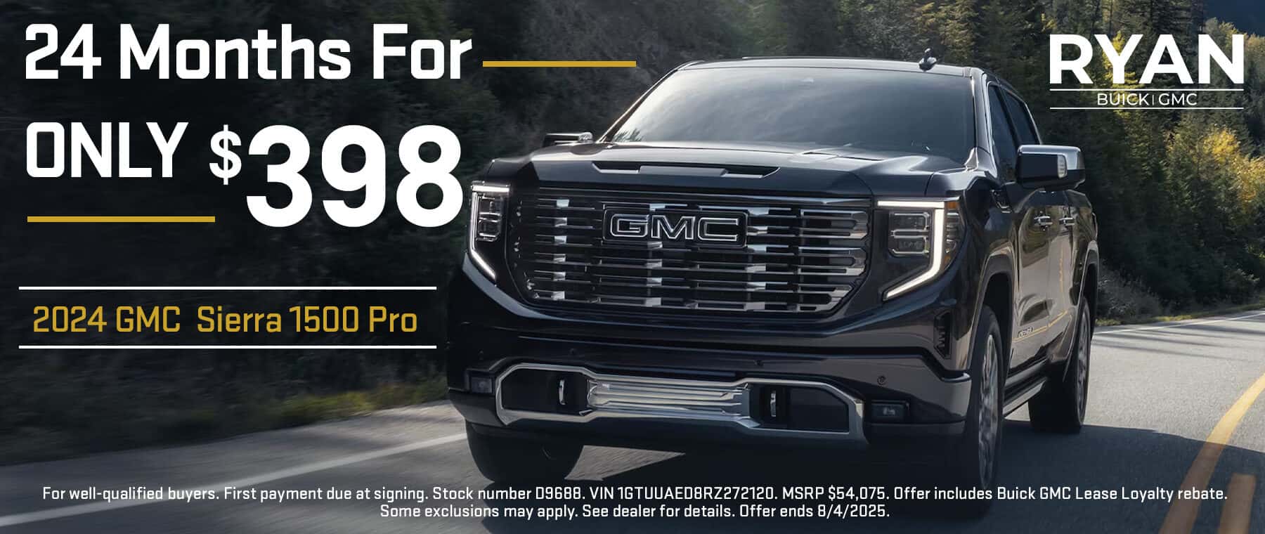 2024 GMC Sierra 1500 Pro 10,000 Miles / 24 Months for only $398