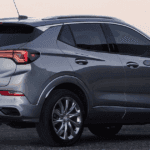 A gray Buick Encore GX parked on a beach