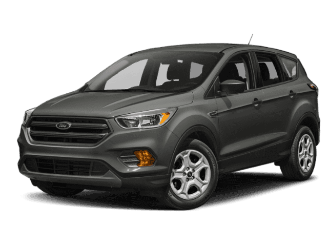 Front angled view of a grey 2019 Ford Escape