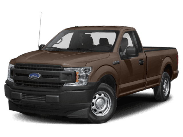 Front angled view of a brown 2019 Ford F-150
