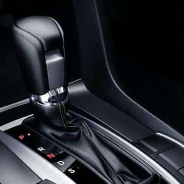 Shifter inside in a 2020 Honda Civic