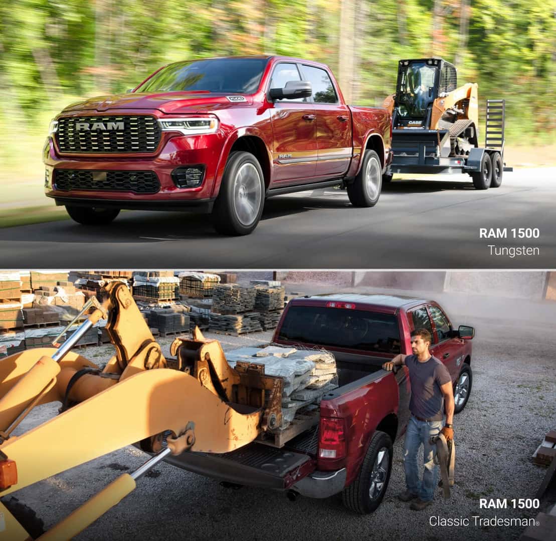 2024 Ram 1500 Classic vs. 2025 Ram 1500 Towing & Engine Specs