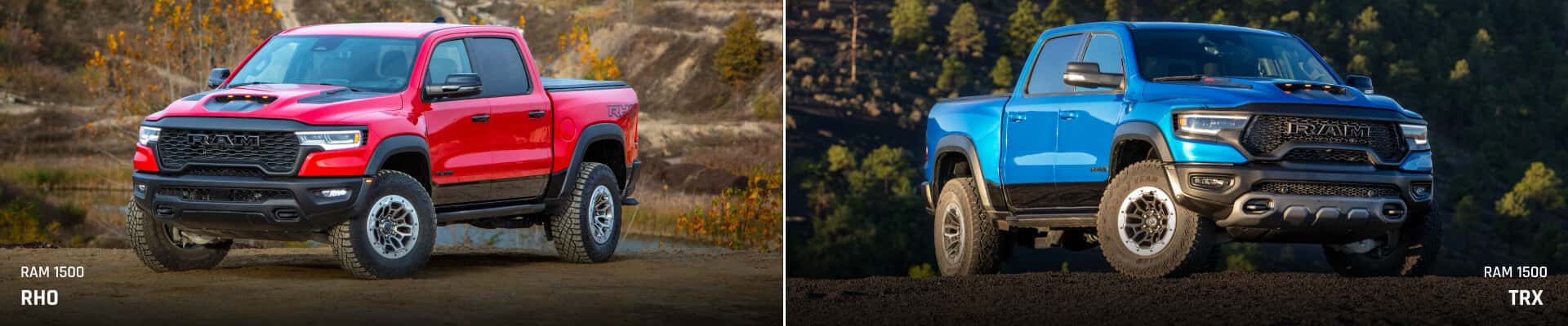 2025 Ram 1500 RHO Vs. TRX Trims