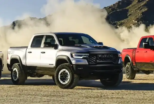 Truck line up.