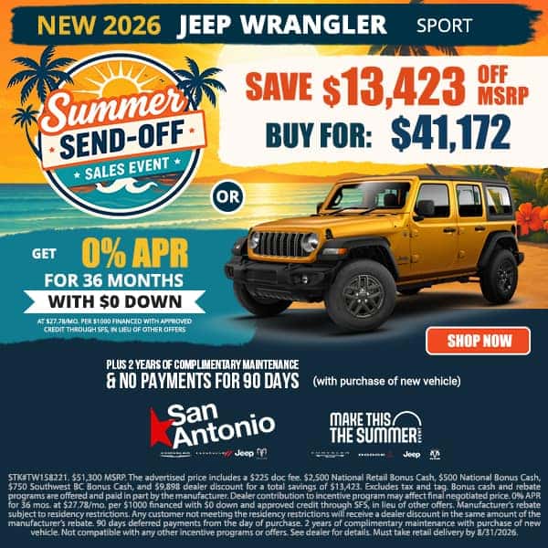 New 2026 Jeep Wrangler Sport