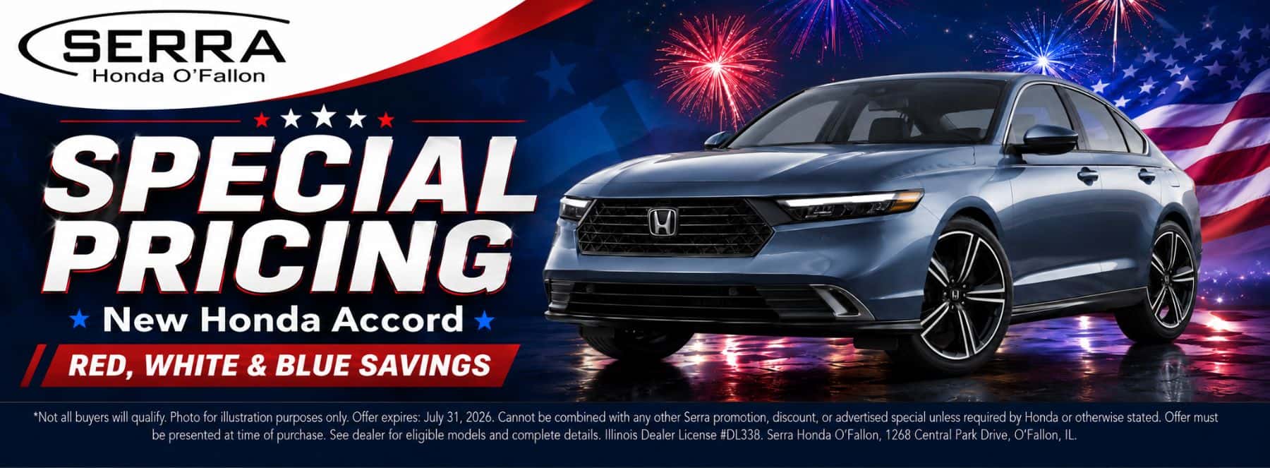 Serra Honda O'Fallon July Incentives