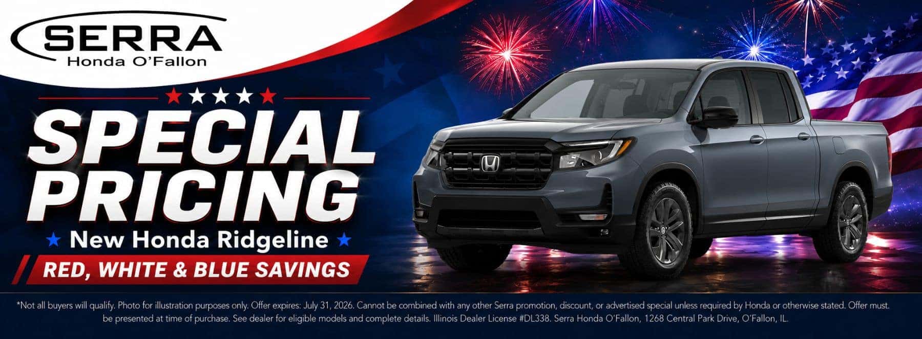 Serra Honda O'Fallon July Incentives