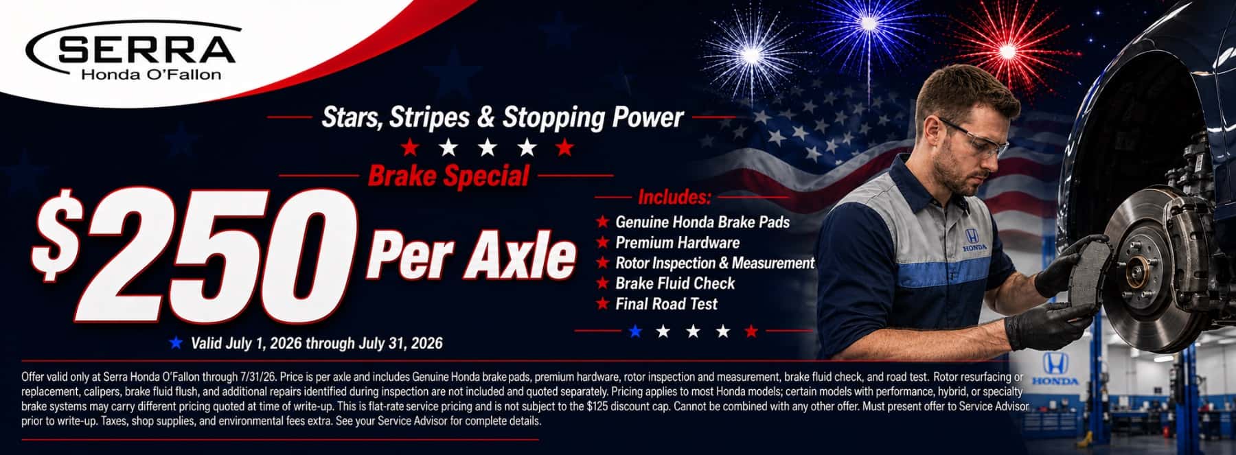 Serra Honda O'Fallon July Service Incentives