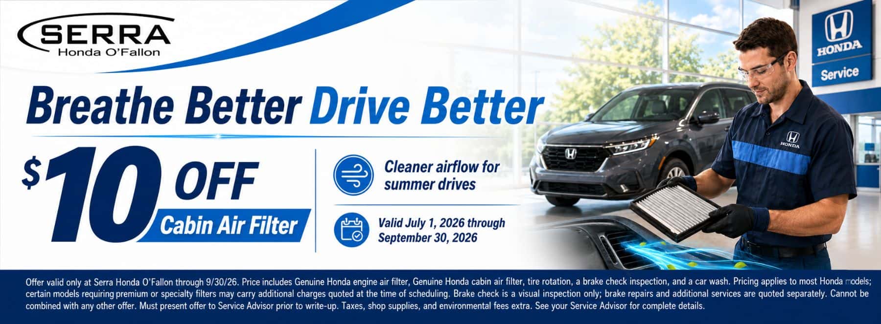 Serra Honda O’Fallon July-September Service Specials