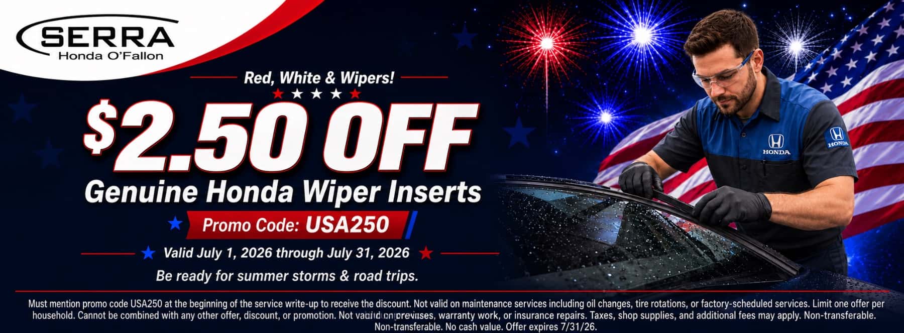Serra Honda O'Fallon July Service Incentives