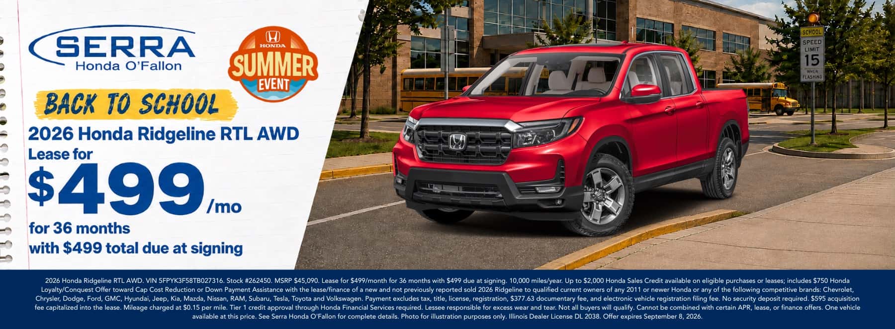 Serra Honda O'Fallon August Incentives