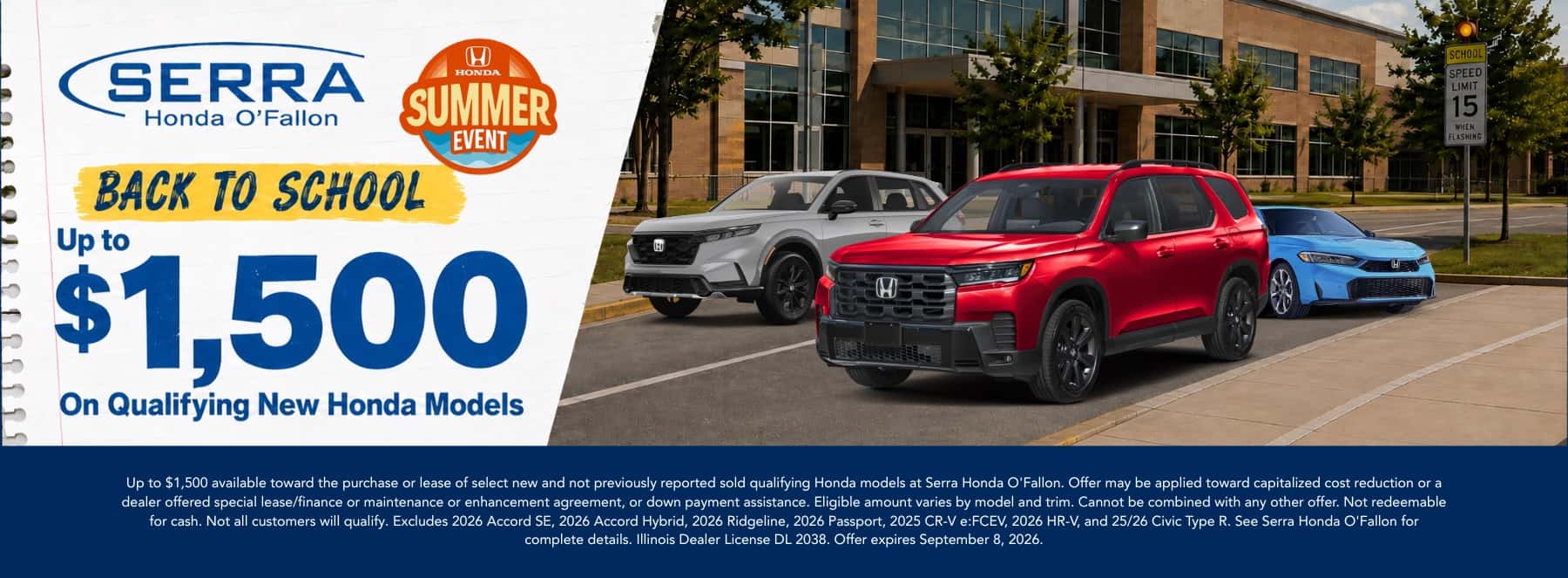Serra Honda O'Fallon August Incentives