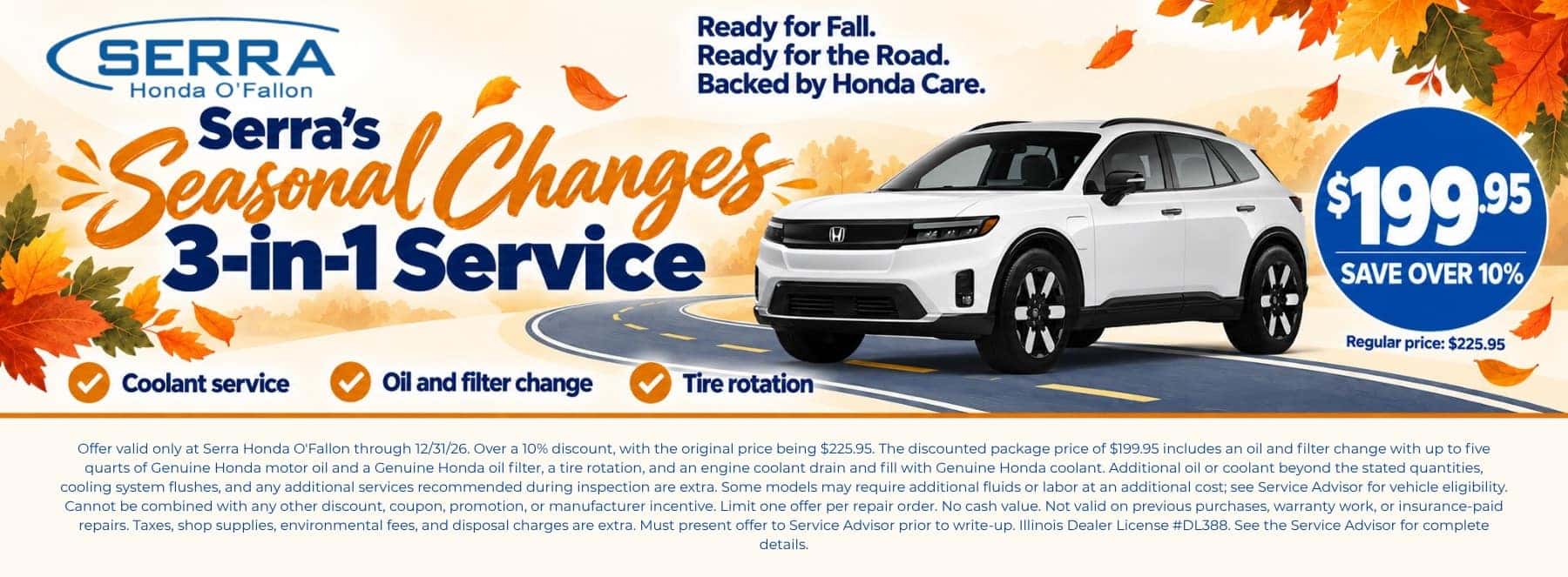 Serra Honda O'Fallon Q4 2026 Service Incentives