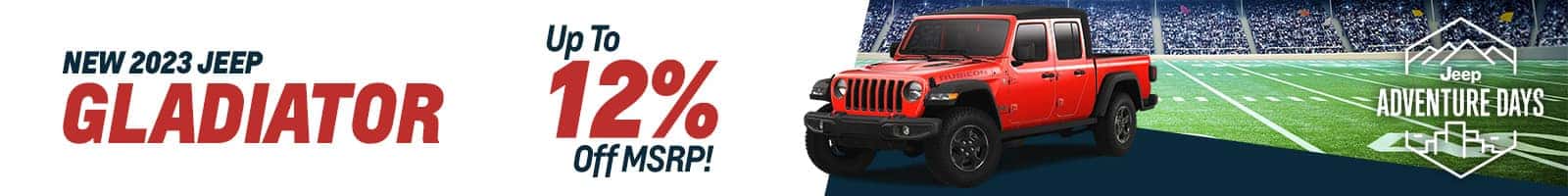 Savings on a new Jeep Gladiator near Fort Wayne, Indiana