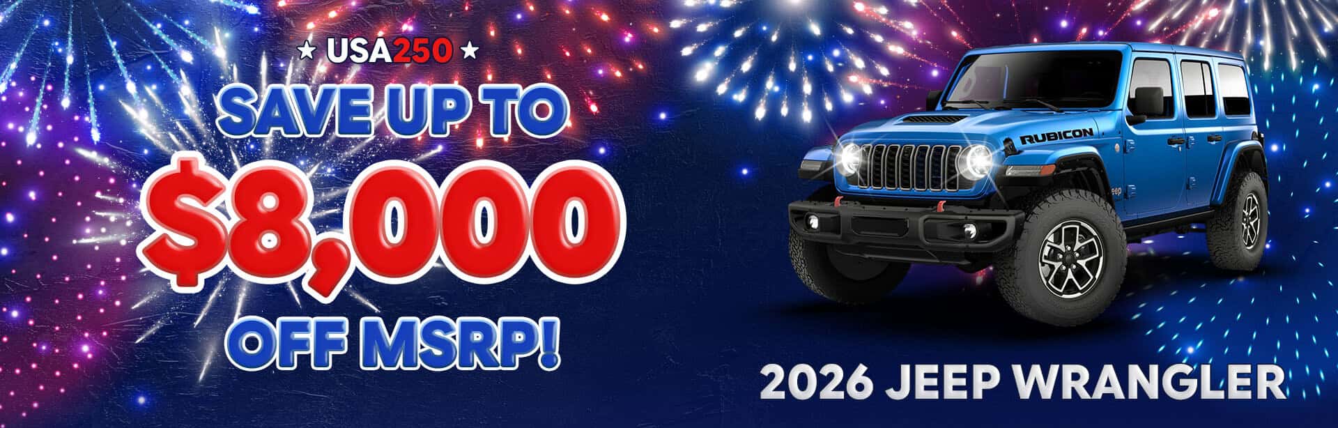 Savings on a new 2026 Jeep Wrangler near Hicksville, OH