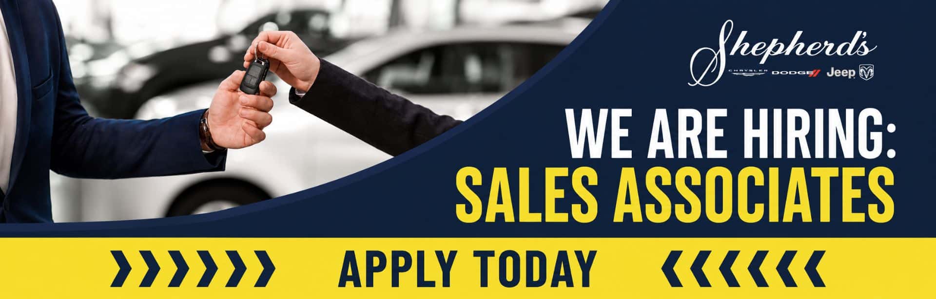 We're Hiring Sales Associates! Apply Today!
