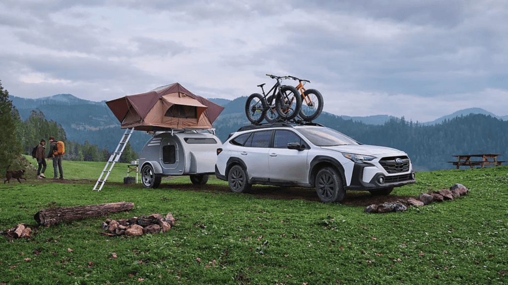 Subaru Outback Towing Trailer