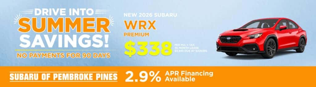 New 2026 Subaru WRX Premium