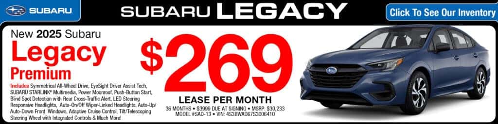 NEW 2025 SUBARU LEGACY PREMIUM