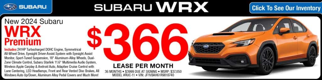 New 2024 Subaru WRX Premium
