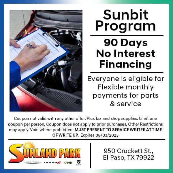 Car Service Specials In El Paso, TX