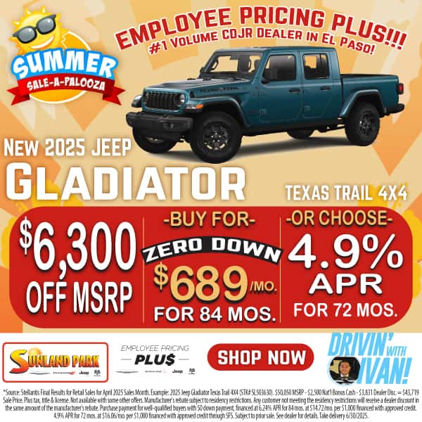 New 2025 Jeep Gladiator Texas Trail
