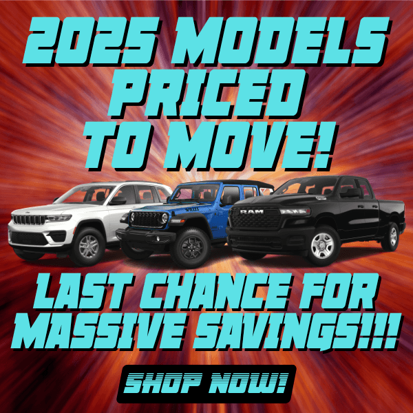 Remaining 2025 Models Priced To Move!