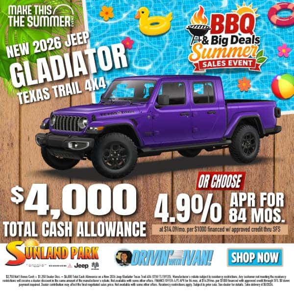 New 2026 Jeep Gladiator