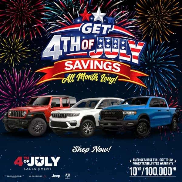 4TH OF JULY SAVINGS ALL MONTH LONG!