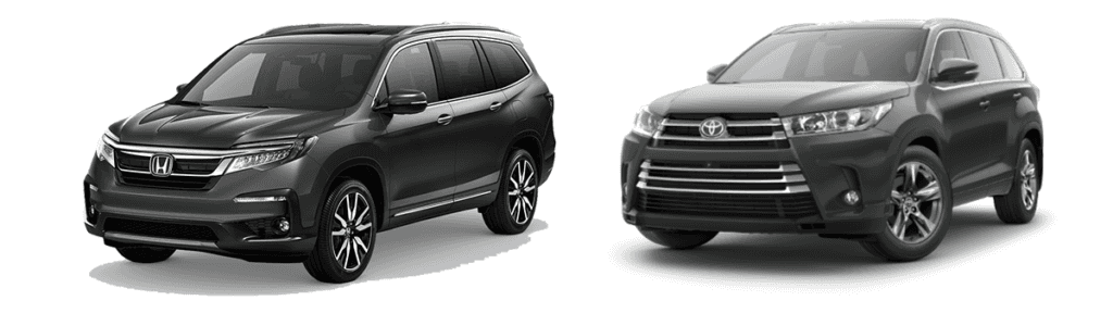 2019 Honda Pilot Vs Toyota Highlander Comparison