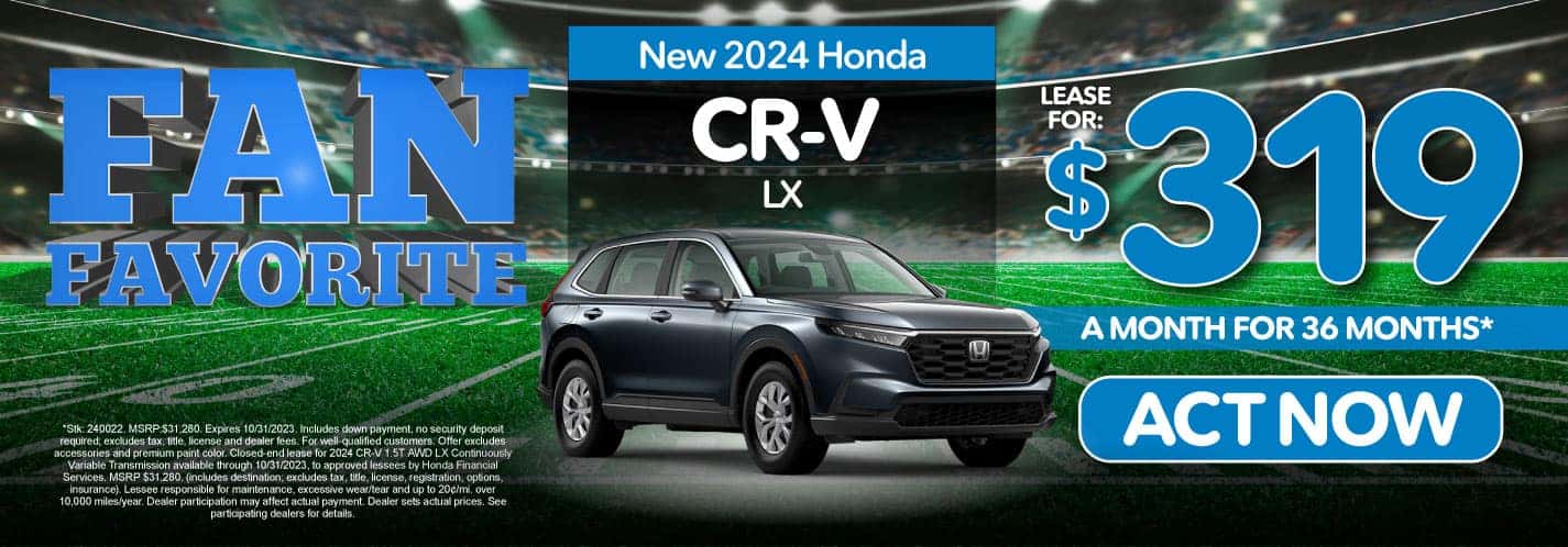 New 2024 Honda CR-V LX - Lease for: $319/mo*