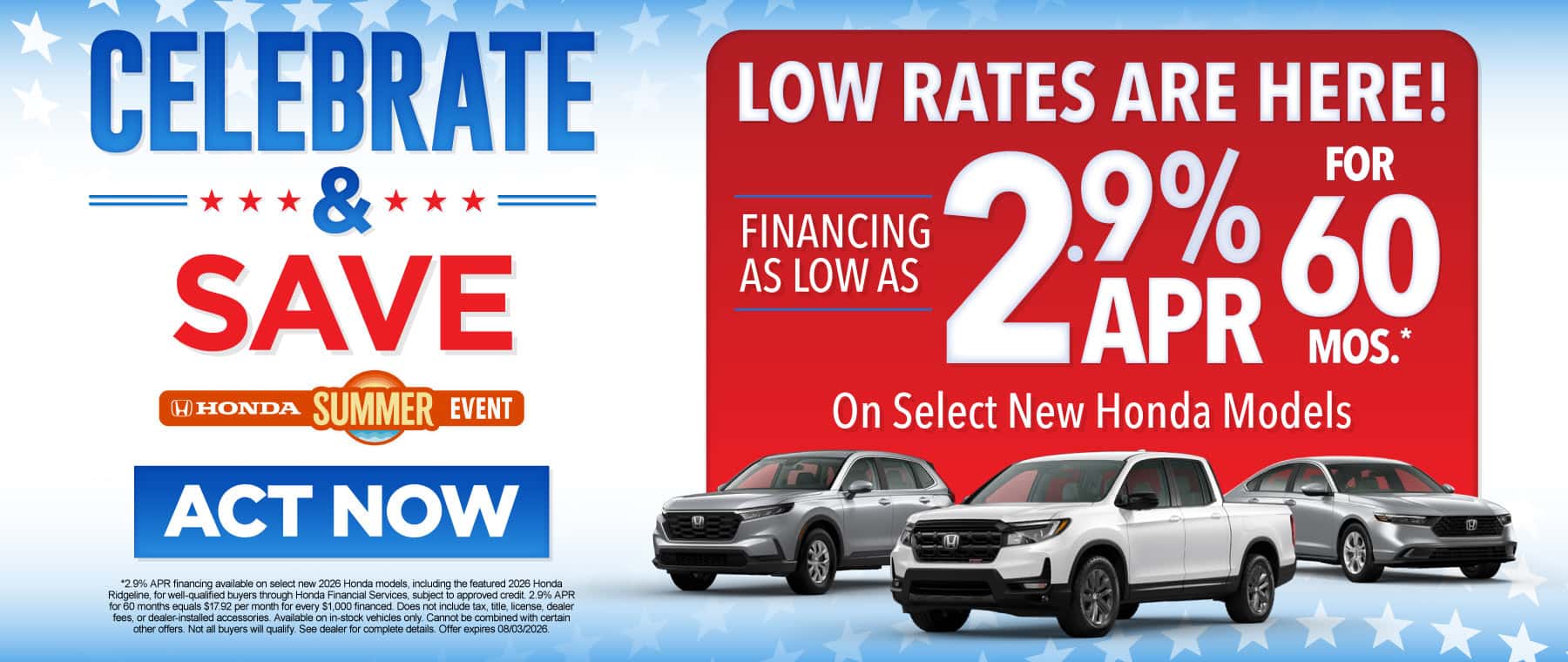 LOW RATES ARE HERE!