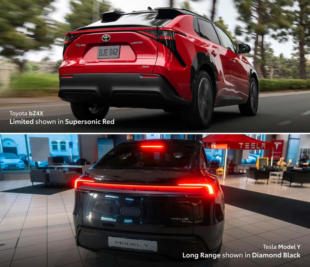 Toyota bZ4X vs. Tesla Model Y Pricing and Trims
